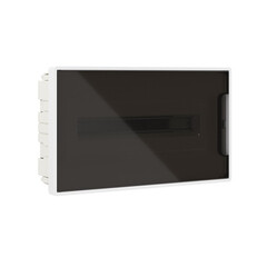 Изображение товара Щит распределительный встраиваемый DKC Frame ЩРВ-П пластиковый IP40 242,4х416,4х100 мм 18 модулей непрозрачная дверь