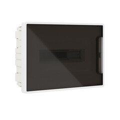 Изображение товара Щит распределительный встраиваемый DKC Frame ЩРВ-П пластиковый IP40 224,4х311,4х101 мм 12 модулей непрозрачная дверь