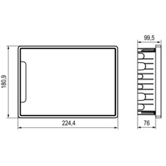 Щит распределительный встраиваемый DKC Frame ЩРВ-П пластиковый IP40 180,9х224,4х99,5 мм 8 модулей непрозрачная дверь - фото 2