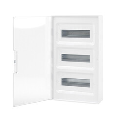 Щит распределительный навесной DKC Frame ЩРН-П пластиковый IP40 529,1х311,6х102,8 мм 36 модулей прозрачная дверь - фото 1