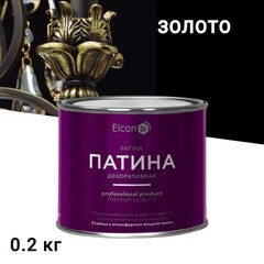 Изображение товара Патина декоративная акриловая Elcon золото 0,2 кг