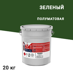 Изображение товара Эмаль ПФ-115 Faktor зеленая полуматовая 20 кг