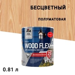 Изображение товара Краска фасадная по дереву Dufa Woodflex акриловая база 3 бесцветная 0,81 л