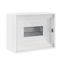 Изображение товара Щит распределительный навесной DKC Frame ЩРН-П пластиковый IP40 180,9х224,4х102 мм 8 модулей прозрачная дверь