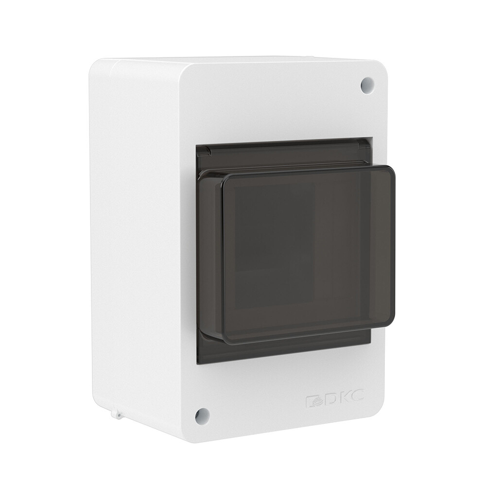 

Щит распределительный навесной DKC Frame ЩРН-П пластиковый IP40 140,3х93,8х86,2 мм 4 модуля непрозрачная дверь, Белый
