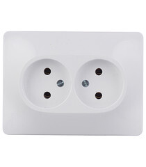 Розетка Systeme Electric Glossa встраиваемая белая (GSL000120) - фото 1