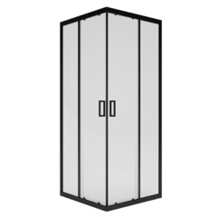 Душевой уголок Метакам Universal черный 89х89х185 см квадрат стекло прозрачное 4 мм (KKS_013568) - фото 8