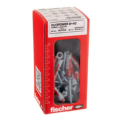 Дюбель универсальный Fischer DuoPower 8x40 мм нейлон с шурупом (50 шт.) - фото 3