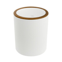 Изображение товара Ведро для мусора Fixsen White Boom FX-412-6 с крышкой 5 л пластик белое