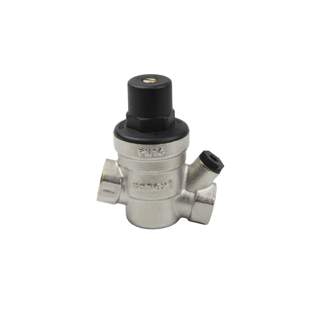 Изображение товара Редуктор давления Sanext DPRV-L с фильтром 1 ВР(г) мембранный с отверстием под манометр (8557)