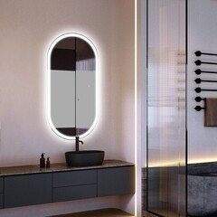 Зеркало с подсветкой овальное 120х60 см с сенсорным включением Abber Kontur (AG6303SL-1.2) - фото 3