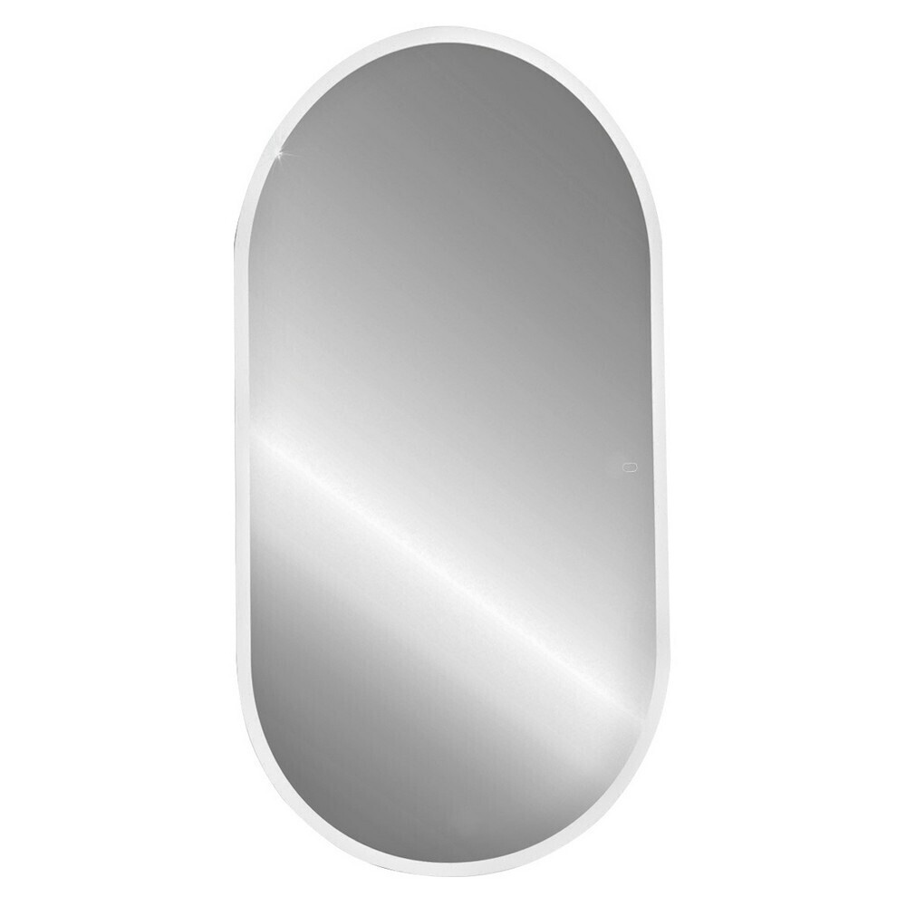 

Зеркало с подсветкой овальное  см с сенсорным включением Abber Kontur (AG6303S-1.0, Серый