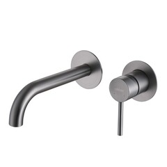 Смеситель для раковины встраиваемый Abber Wasser Kreis однорычажный никель (AF8112NG)