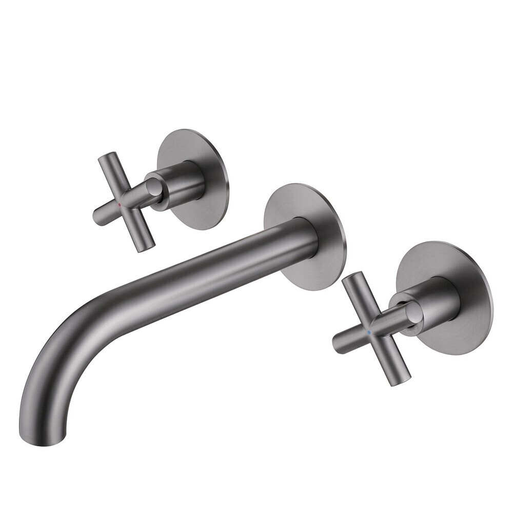 

Смеситель для раковины встраиваемый Abber Wasser Kreis двухвентильный никель (AF81121NG)