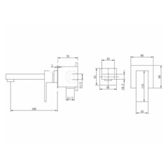 Смеситель для раковины встраиваемый Abber Daheim однорычажный белый матовый (AF8212W) - фото 2