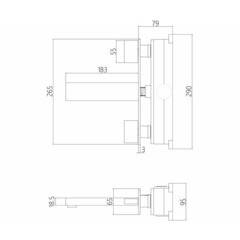 Смеситель для раковины встраиваемый Abber Daheim двухвентильный сатин (AF82122SP) - фото 2