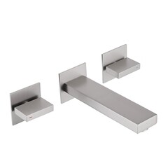 Смеситель для раковины встраиваемый Abber Daheim двухвентильный сатин (AF82122SP)