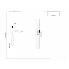 Душевая система Abber Daheim встраиваемая с верхним душем с лейкой белая матовая (AF8255W) - фото 3