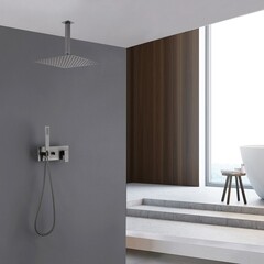 Душевая система Abber Daheim встраиваемая с верхним душем с лейкой никель (AF8221NG) - фото 3