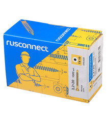 Саморезы для массивной доски 20x3,2 мм желтые (1000 шт.) - фото 5