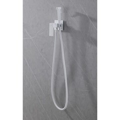 Смеситель с гигиеническим душем встраиваемый Abber Daheim со скрытой частью в комплекте белый матовый (AF8226W) - фото 3