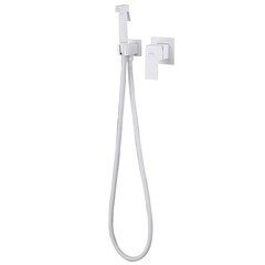 Смеситель с гигиеническим душем встраиваемый Abber Daheim со скрытой частью в комплекте белый матовый (AF8225W)