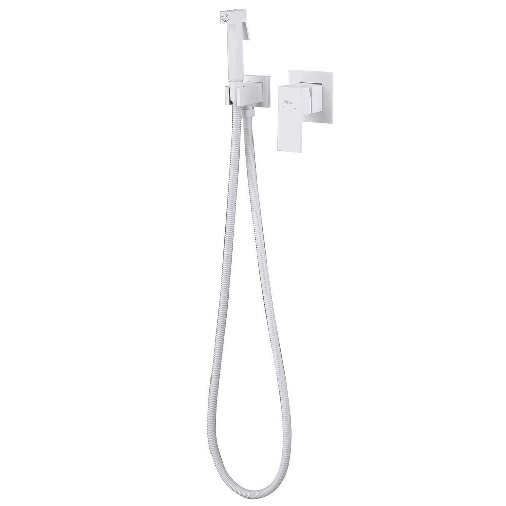 

Смеситель с гигиеническим душем встраиваемый Abber Daheim со скрытой частью в комплекте белый матовый (AF8225W)