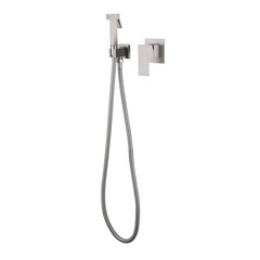 Смеситель с гигиеническим душем встраиваемый Abber Daheim со скрытой частью в комплекте сатин (AF8225SP)