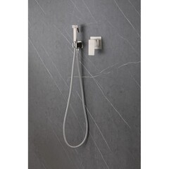 Смеситель с гигиеническим душем встраиваемый Abber Daheim со скрытой частью в комплекте сатин (AF8225SP) - фото 2