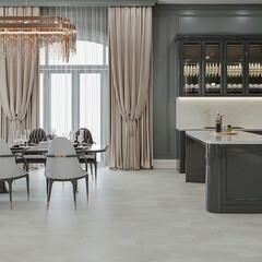 Плитка кварцвиниловая Alta Step Arriba мрамор каррара бьянко замковая 2,605 кв.м 5,3 мм с микрофаской с подложкой IXPE - фото 3