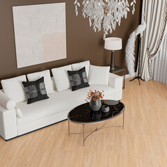 Плитка кварцвиниловая Alta Step Excelente дуб amber замковая 3,069 кв.м 4 мм с микрофаской - фото 7