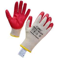 Изображение товара Перчатки х/б нефтемаслостойкие с одинарным гладким нитрильным латексом СВС Нитрикс 8 (М) (42-310)