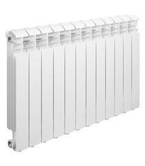 Изображение товара Радиатор алюминиевый Global Iseo 500 мм 12 секций 1" боковое подключение белый