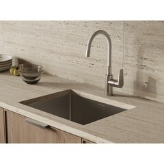 Смеситель для кухни Cersanit Moduo белый/хром с высоким изливом однорычажный (68232) - фото 10