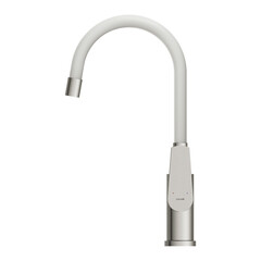 Смеситель для кухни Cersanit Moduo белый/хром с высоким изливом однорычажный (68232) - фото 6