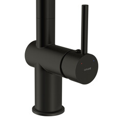 Смеситель для кухни Cersanit Brasko черный с высоким изливом с вытяжной лейкой однорычажный (68225) - фото 10