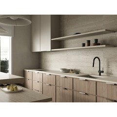 Смеситель для кухни Cersanit Brasko черный с высоким изливом с вытяжной лейкой однорычажный (68225) - фото 11