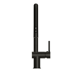 Смеситель для кухни Cersanit Brasko черный с высоким изливом с вытяжной лейкой однорычажный (68225) - фото 4