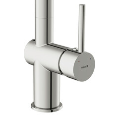 Смеситель для кухни Cersanit Brasko хром с высоким изливом с вытяжной лейкой однорычажный (64841) - фото 5