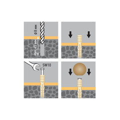 Упор дверной Hard-Fix с крепежом серый (50 шт.) - фото 5