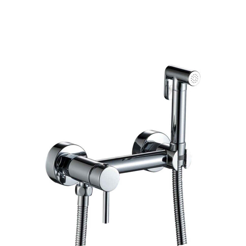 Смеситель с гигиеническим душем Haiba HB5510 со скрытой частью в комплекте хром (547703)