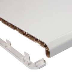 Подоконник ПВХ Danke 300х3000х18 мм сатин бьянко белый матовый - фото 3