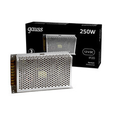 Блок питания для светодиодной ленты Gauss LED Strip PS 220/12 В 250 Вт IP20 (202003250)