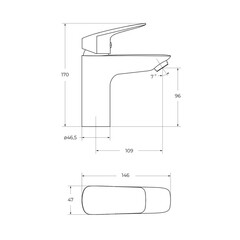 Смеситель для раковины BelBagno однорычажный хром (DUE-LVM-CRM-W0) - фото 2