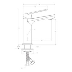 Смеситель для раковины Cezares однорычажный хром (COMFORT-LS-01-W0) - фото 2