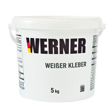 Клей для плитки/ керамогранита/ мозаики/ камня Werner Weiber Kleber эластичный белый класс C2 TE S2 5 кг