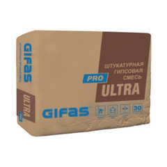 Штукатурка гипсовая Gifas Ultra Pro белая 30 кг