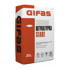 Штукатурка гипсовая Gifas Start белая 30 кг