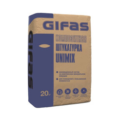 Штукатурка цементная Gifas Unimix универсальная 20 кг