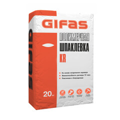 Шпаклевка полимерная Gifas KR универсальная белая 20 кг